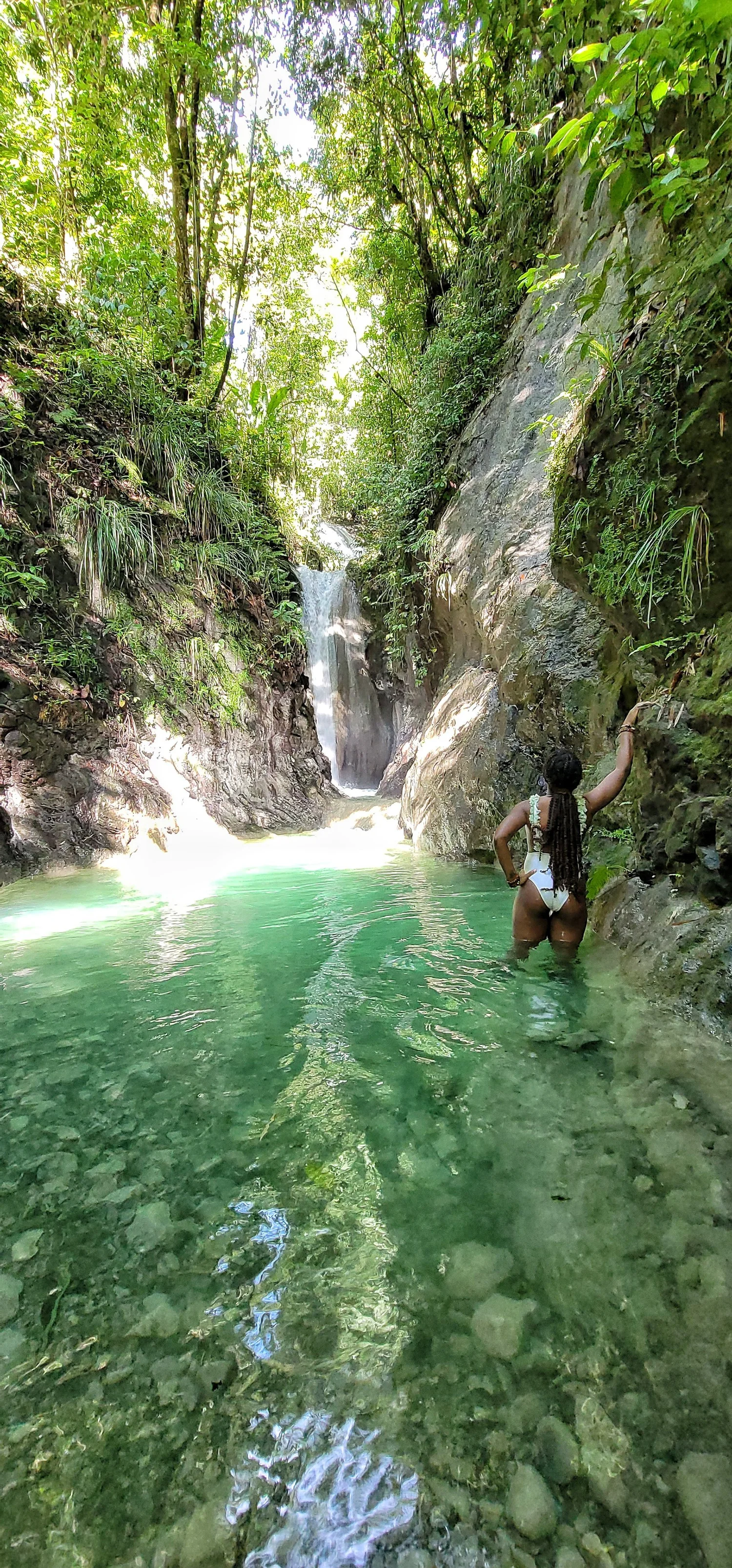 Clear river pool option for a custom private St. Thomas Jamaica tour